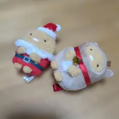 すみっコぐらし　クリスマス　てのりぬいぐるみ　とんかつ　サンタ トナカイ サンタ