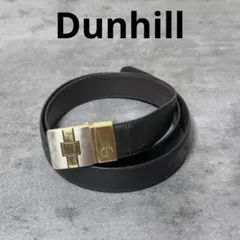 Dunhill ダンヒルベルト スクエアコンビバックルゴールド ブラック レザー