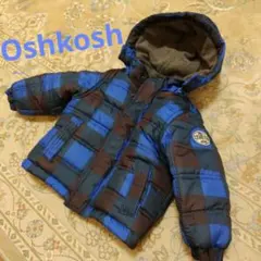 美品　OshKosh 80cm12ヶ月　フード付き中綿コート　海外子供服　12M