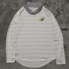 アンダーアーマー　ロンT 襟付き　刺繍　古着