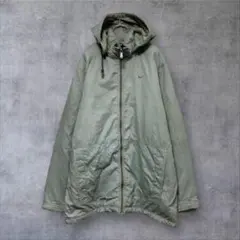 【w304】USA古着ナイキ00s刺繍ロゴナイロントラックジャケットブルゾン中綿