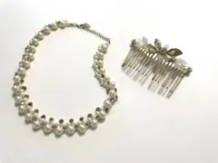 【バラ売り可】【結婚式・パーティ】ヘアアクセサリー・ネックレス