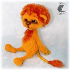 ☆送料無料☆あみぐるみライオンの子