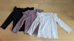 SHEIN長袖カットソー 3枚セット 5Y/110cm