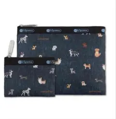 BAILA バイラ 4月号 付録 LeSportsac ワンコ柄ポーチセット