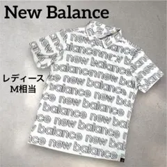 New Balance Golf 総柄 半袖 ポロシャツ サイズ2 ホワイトのサムネイル