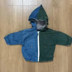 Caldia フード付きアウター 青/緑