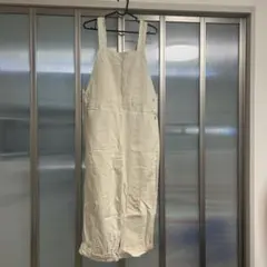 ホワイト サロペット オールインワン