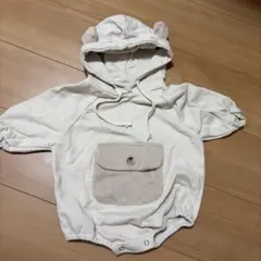 bebeholic フード付きロンパース クマ Camger's suit