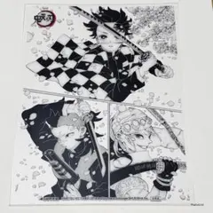 鬼滅の刃　pvc透明マット　原画集　中国限定　竈門炭治郎　宇髄天元　玄弥
