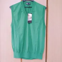 新品未使用　DAKS　GOLF　ダックスゴルフ　薄手ニットベスト　サマーニットのサムネイル