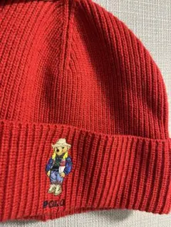 POLO RALPH LAUREN 赤 ニット帽