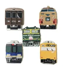 刺繍アイロンワッペン《働く車✿電車》顔シリーズ⭐︎トワイライトエキスプレス他５枚