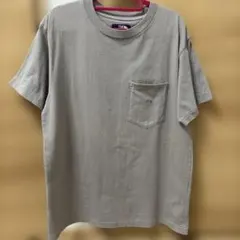 ノースフェイスパープルレーベル　7oz H/S Pocket Tee グレー