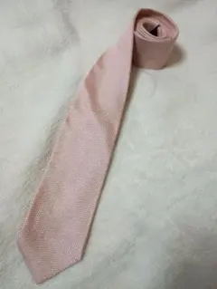 ユナイテッドアローズ　グリーンレーベル テクスチャー仕上げ ネクタイ 淡いピンク