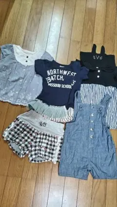 女の子 夏トップス・ボトムス 95cm 5点セット まとめ売り