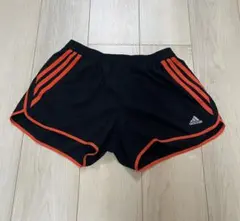 Adidas ランニングショーツ／ブラック×オレンジ／OTサイズ（US:S）