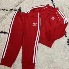アディダスオリジナルス　ジャージセットアップ　赤　80