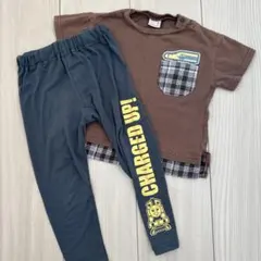 petit main 80サイズ Tシャツとパンツセット