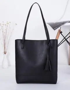 トートバッグ ショルダーバッグ レディース バッグ ブラック鞄 黒フリンジ