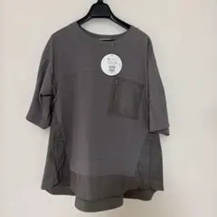 新品LASUD ACTIVE グレー Tシャツ Mサイズのサムネイル