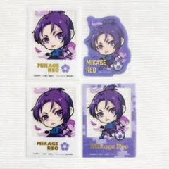 ブルーロック　ダイソー　ステッカー・フォトカード　御影玲王　4枚セット