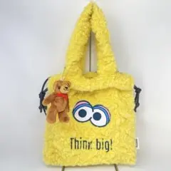 未使用☺︎イアパピヨネ セサミストリート 巾着バッグ イエロー ビッグバード