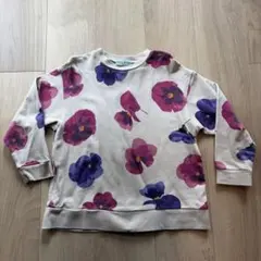 ハッカキッズ　花柄　スウェット　トレーナー　120