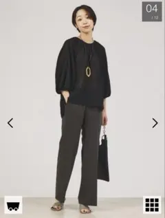 最終出品お値下価格　新品　qualité トップス　カットソー　ブラウス　タグ付