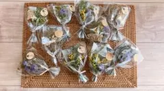 ドライフラワー　ミニブーケ　スワッグ　4点