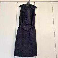 Aga ノースリーブワンピース ブラック 38