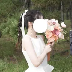 パール付きロングピアス/ブライダルピアス/前撮り/結婚式/披露宴