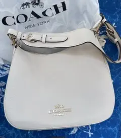 COACH ホワイトショルダーバッグ