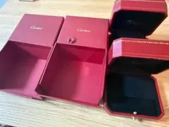 【美品】2セット カルティエ 空箱 イヤリング Cartier ピアスケース