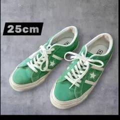 コンバース☆Converse STAR&BARS 25cmグリーンスエードのサムネイル