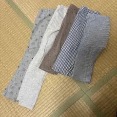 レギンス 5点　ユニクロ　パンツ　110㎝　まとめ売り　長ズボン、ハーフパンツ