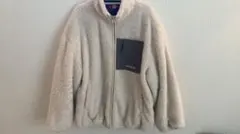 アイボリー フリース ジャケット