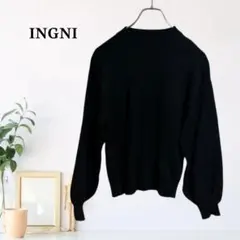 zC1912 M INGNI ニット ショート丈 長袖 ボリュームスリーブ