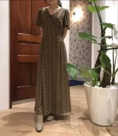 snidel リバティ　ロングワンピース