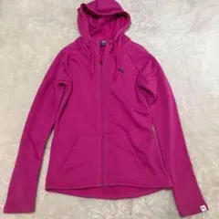 PUMA プーマ　パーカー　ピンク　フード　ジップアップのサムネイル