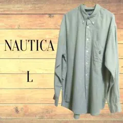 NAUTICA チェック柄 長袖シャツ ボタンダウンシャツ　古着　ノーティカ