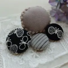 ブローチ4点セット　ミナペルホネン　タンバリンetc.