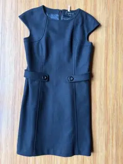 JILL STUART ジルスチュアート　黒ミニワンピ　サイズ2 ウール90%