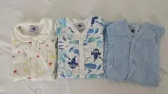 ベビー服３枚セット　カバーオール　ショートオール　PETIT BATEAU