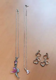 ディズニー ネックレス、イヤリング