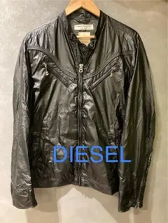 DIESEL ブラック ナイロンジャケット Lサイズ