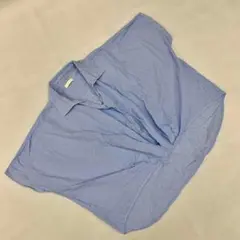 earth music&ecology ドルマンストライプブラウス ブルー F