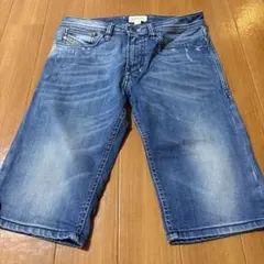 DIESEL デニムショートパンツ ハーフパンツ ダメージデニム