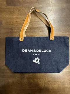 ハワイ　DEAN & DELUCA ネイビートートバッグ