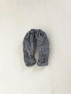 テーパードパンツ　黒チェック　ブライスアウトフィット　ネオブライス　カスタム
